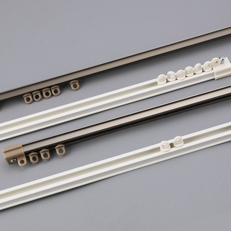 Ultra-Slim Ceiling Curtain Track – Silent Glide Aluminum Alloy Curtain Rail