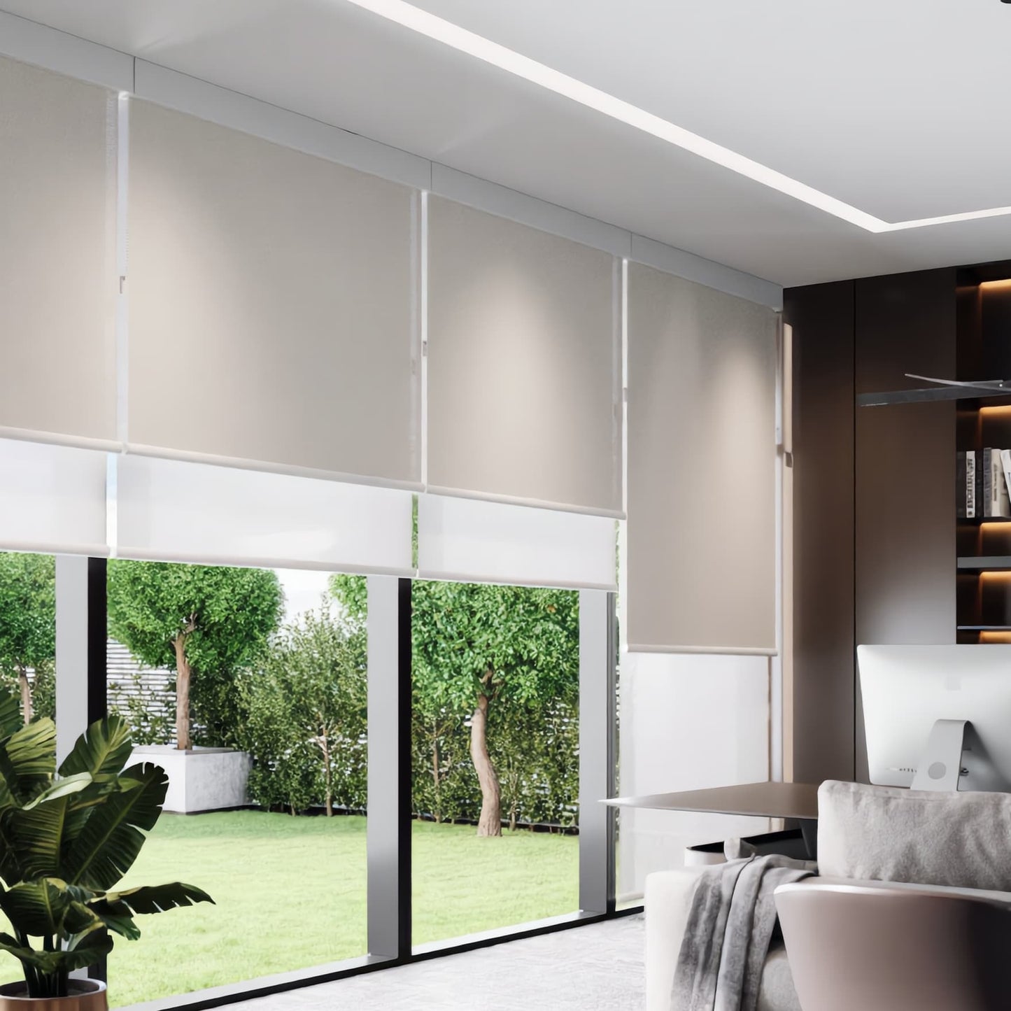 DN-120 Double Roller Blinds Day and Night Shades with Cassette