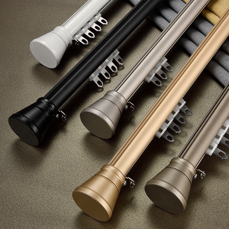 Extra-Long Heavy-Duty Curtain Rod for Large Windows & Sliding Doors – Adjustable Aluminum Alloy Rod with Silent Glide
