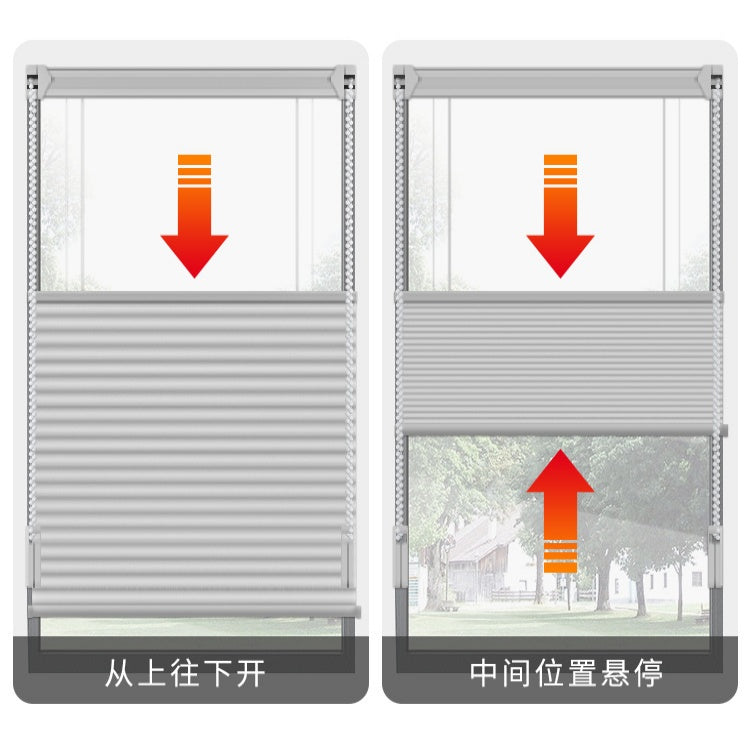 TB-345 Top Down Bottom Up Honeycomb Cellular Shades 38mm with Cassette