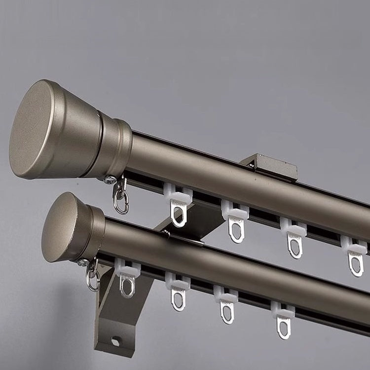 Extra-Long Heavy-Duty Curtain Rod for Large Windows & Sliding Doors – Adjustable Aluminum Alloy Rod with Silent Glide