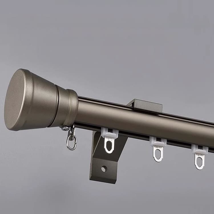 Extra-Long Heavy-Duty Curtain Rod for Large Windows & Sliding Doors – Adjustable Aluminum Alloy Rod with Silent Glide