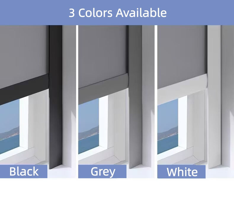L-Shaped Light Blocking Strip for Roller Shades – Gap Filler for Better Light Control