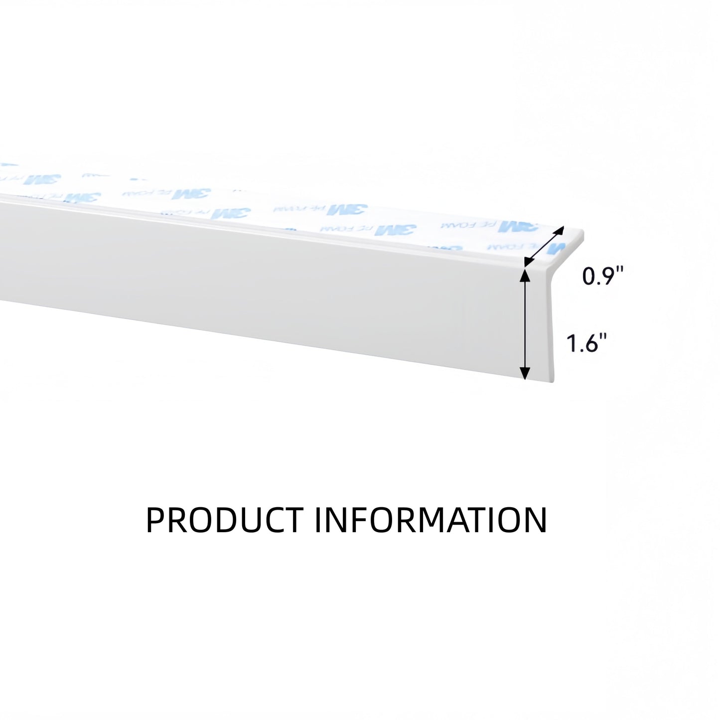 L-Shaped Light Blocking Strip for Roller Shades – Gap Filler for Better Light Control