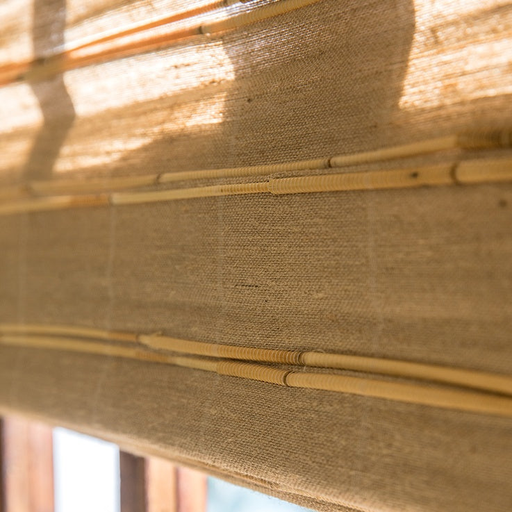 MR-01 Natural Bengal Hemp & Reed Bamboo Roman Shades