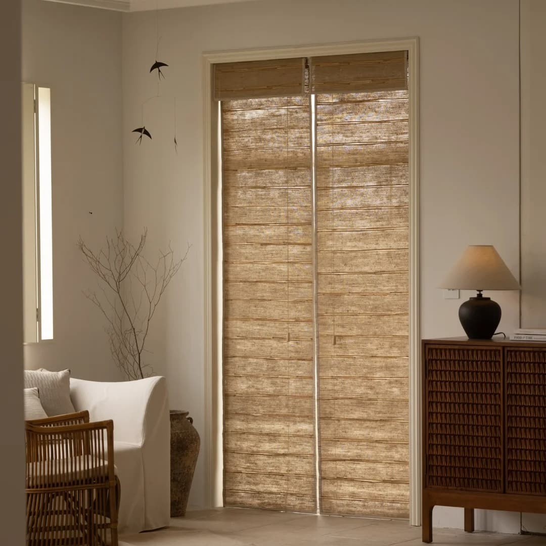 MR-01 Natural Bengal Hemp & Reed Bamboo Roman Shades