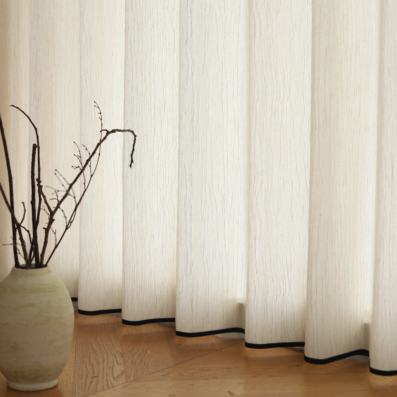 Linen Curtains Light Filtering Curtains  for Living Room Drapes