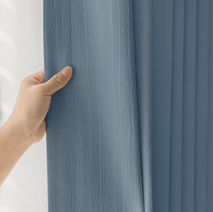 Wave Texture Chenille Blackout Curtains