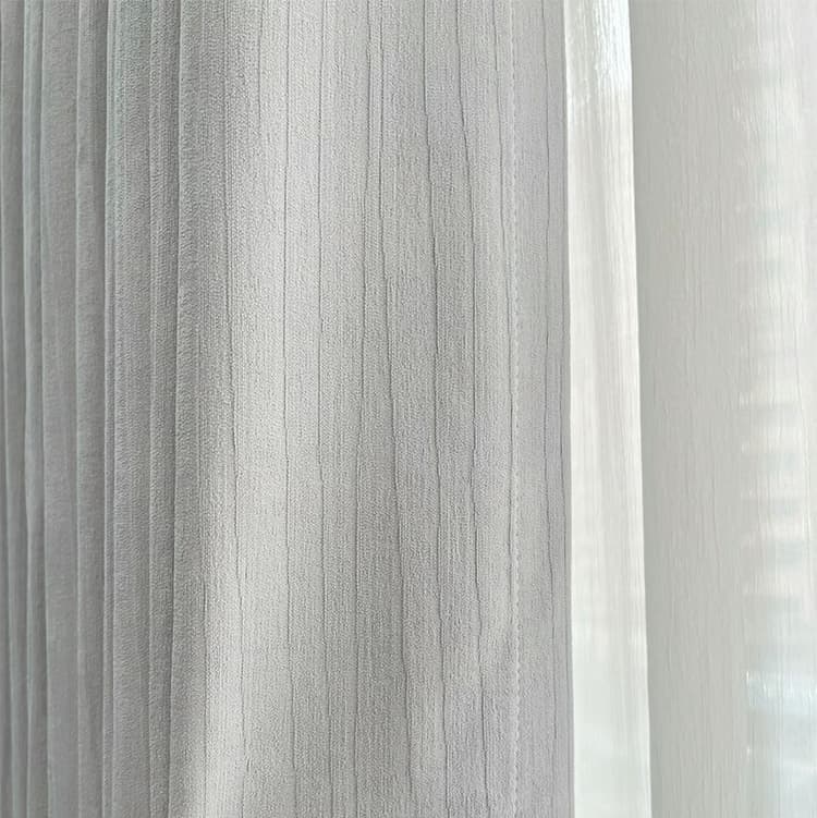 Wave Texture Chenille Blackout Curtains