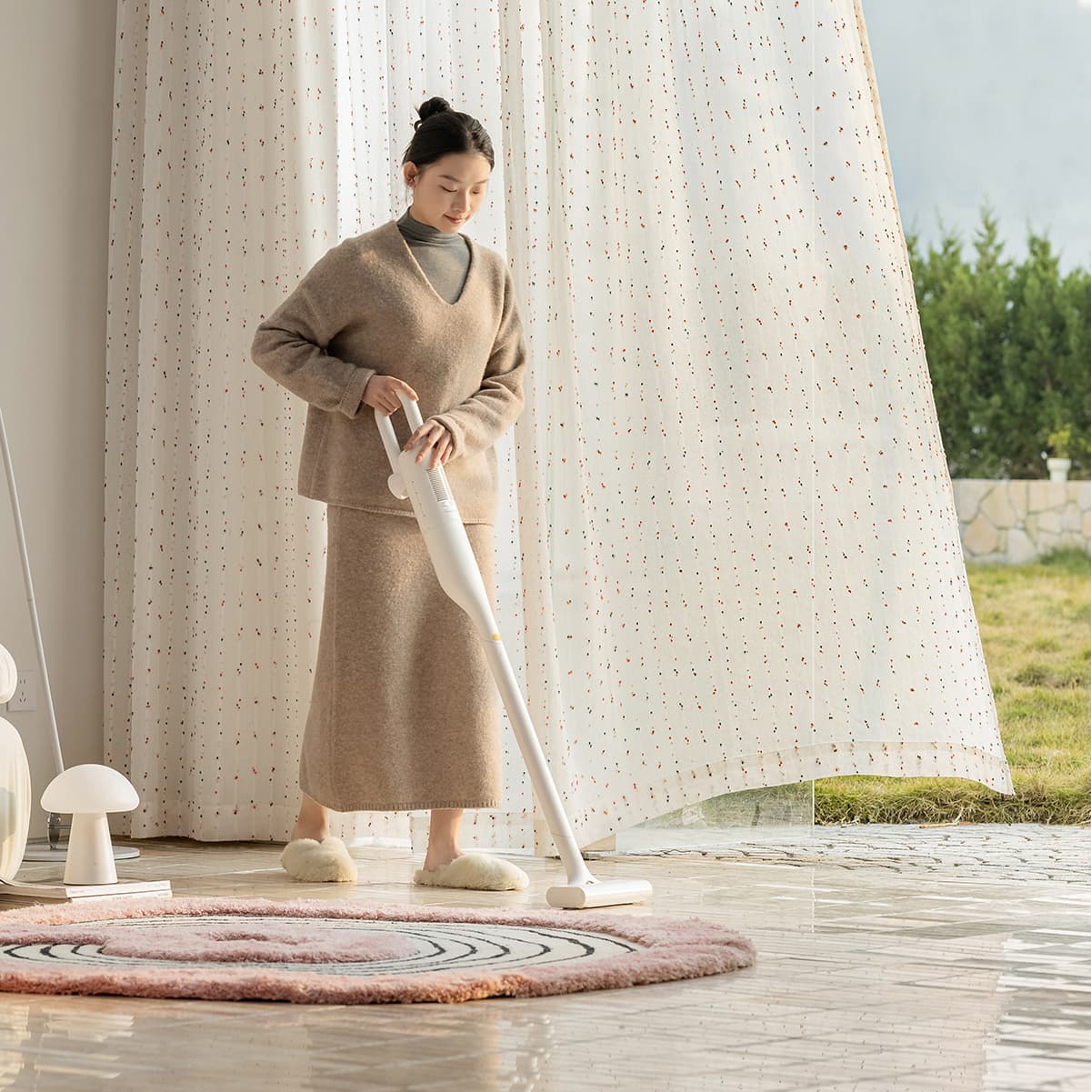 Rainbow Candy Dots Linen Sheer Curtains Dopamine Aesthetic Playful & Whimsical