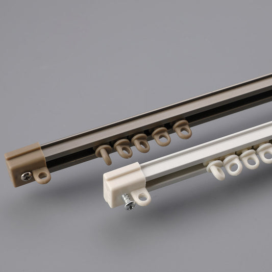 Ultra-Slim Ceiling Curtain Track – Silent Glide Aluminum Alloy Curtain Rail