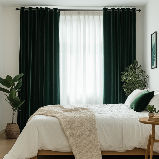 Velvet Soundproof Blackout Custom Curtain