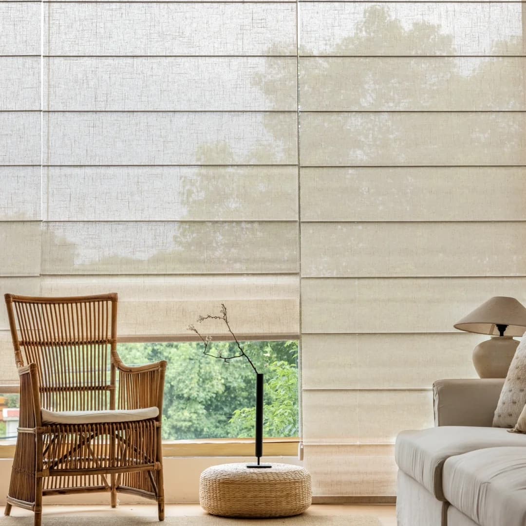 LM288 Light Filtering Roman Shades