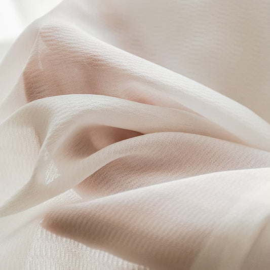 MS-03 Light Filtering Twill Jacquard Sheer Curtains