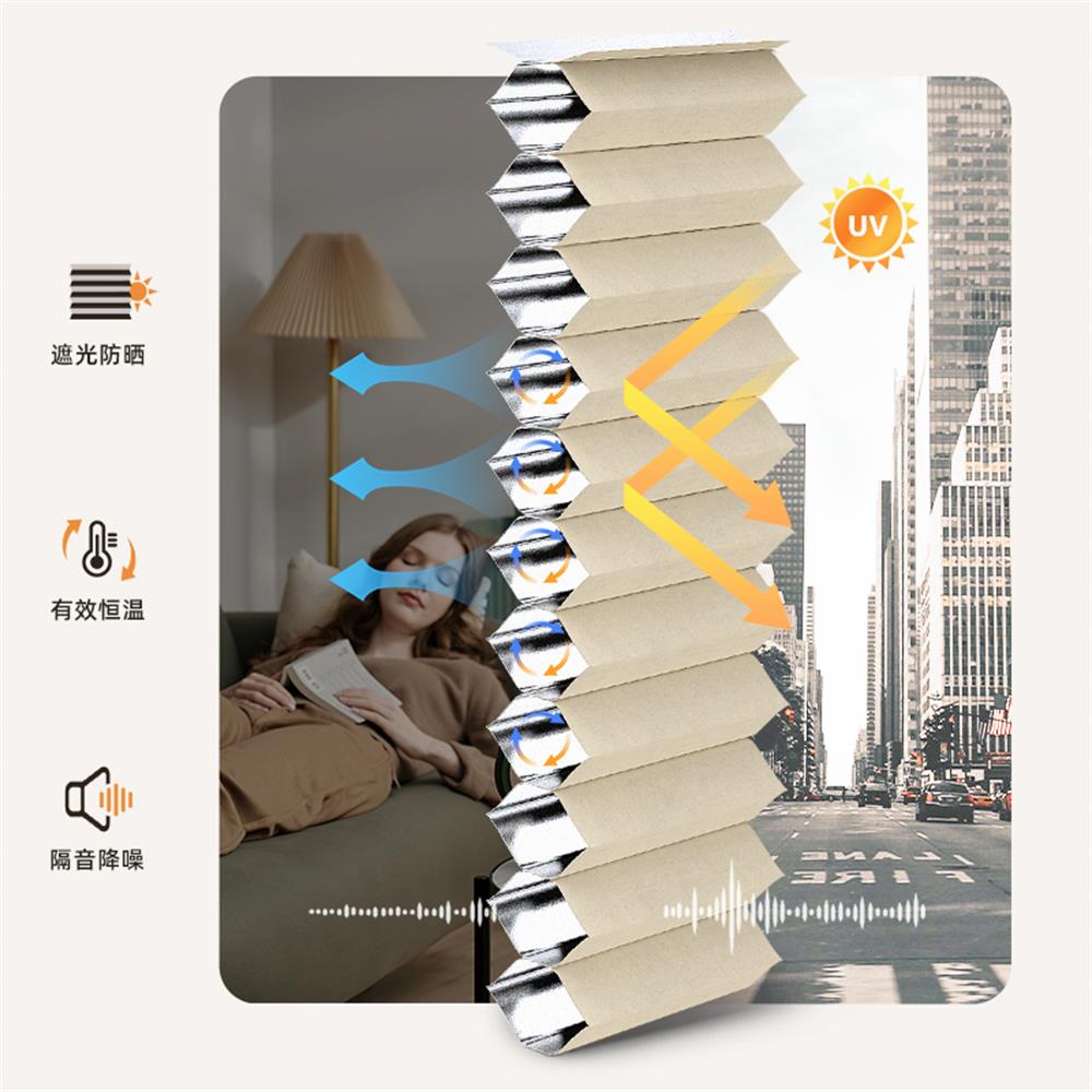 Blackout Honeycomb Cellular Shades 38mm with Cassette