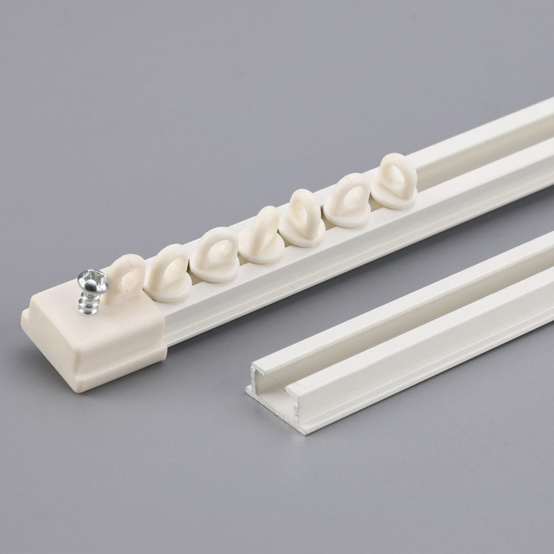 Ultra-Slim Ceiling Curtain Track – Silent Glide Aluminum Alloy Curtain Rail