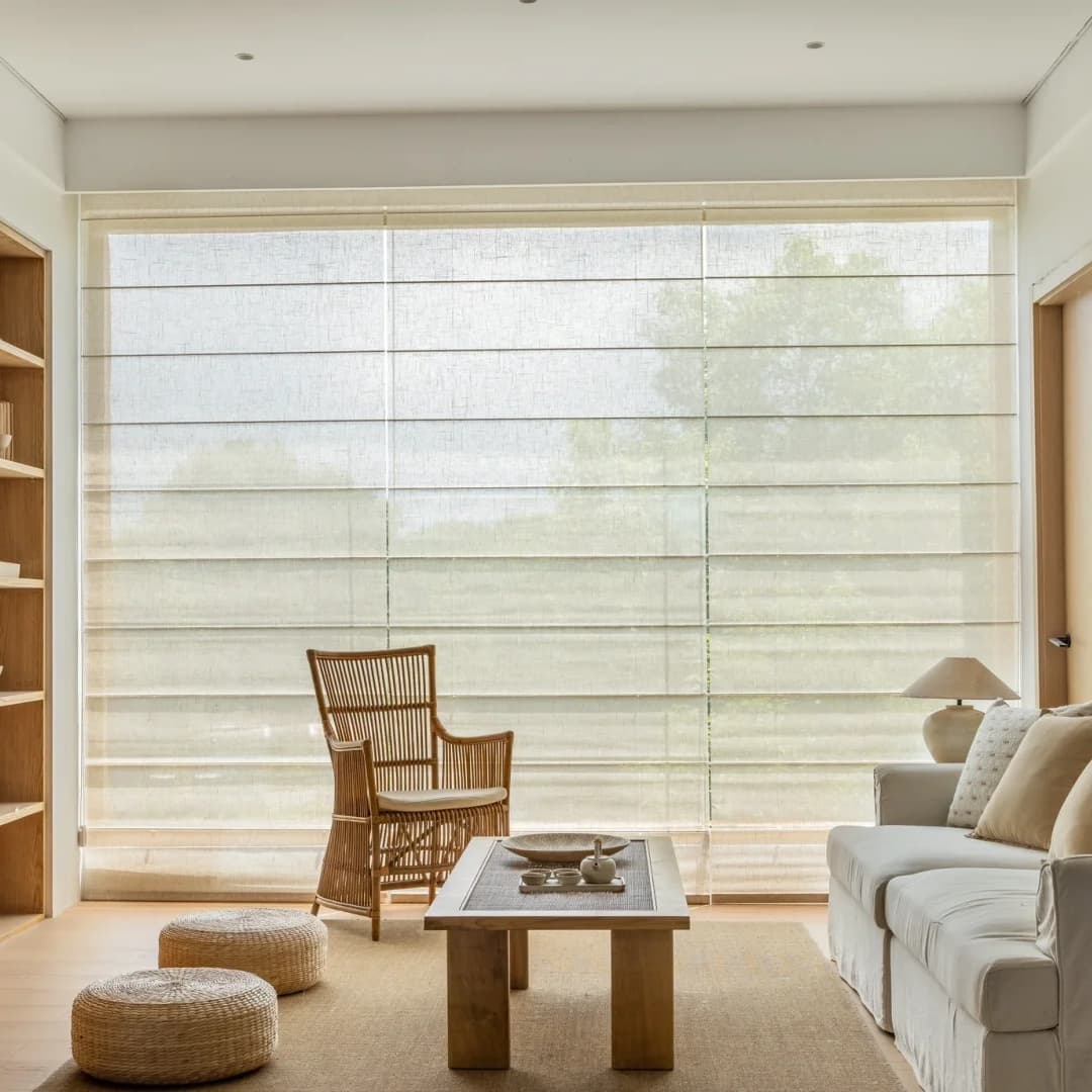 LM288 Light Filtering Roman Shades