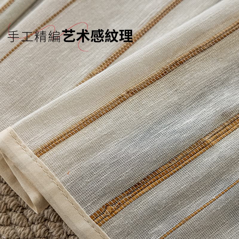 MR-08 Natural Ramie & Jute Bamboo Roman Shades