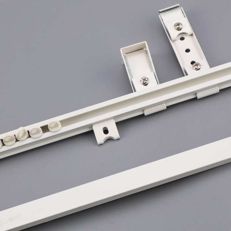 Ultra-Slim Ceiling Curtain Track – Silent Glide Aluminum Alloy Curtain Rail