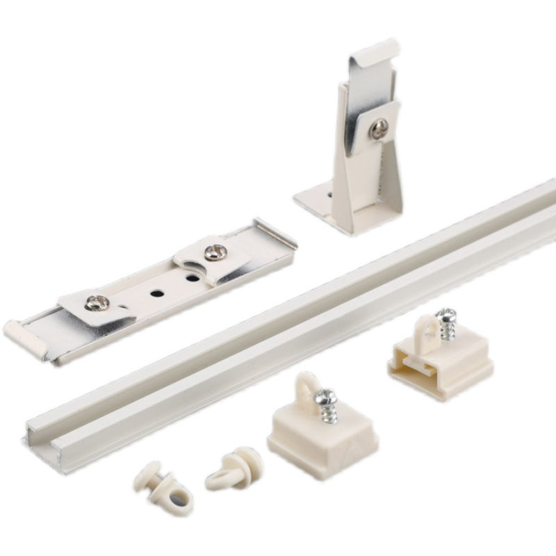 Ultra-Slim Ceiling Curtain Track – Silent Glide Aluminum Alloy Curtain Rail