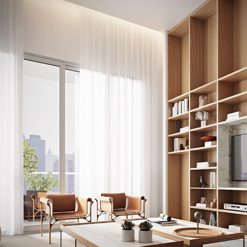 Light Filtering Non-See-Through Sun Protection Abrasion-Resistant Multi-Functional Sheer Curtain