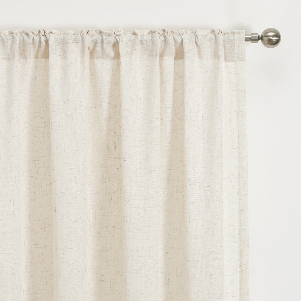 Linen Sheer Curtains Japanese Natural Wood & Boho Style