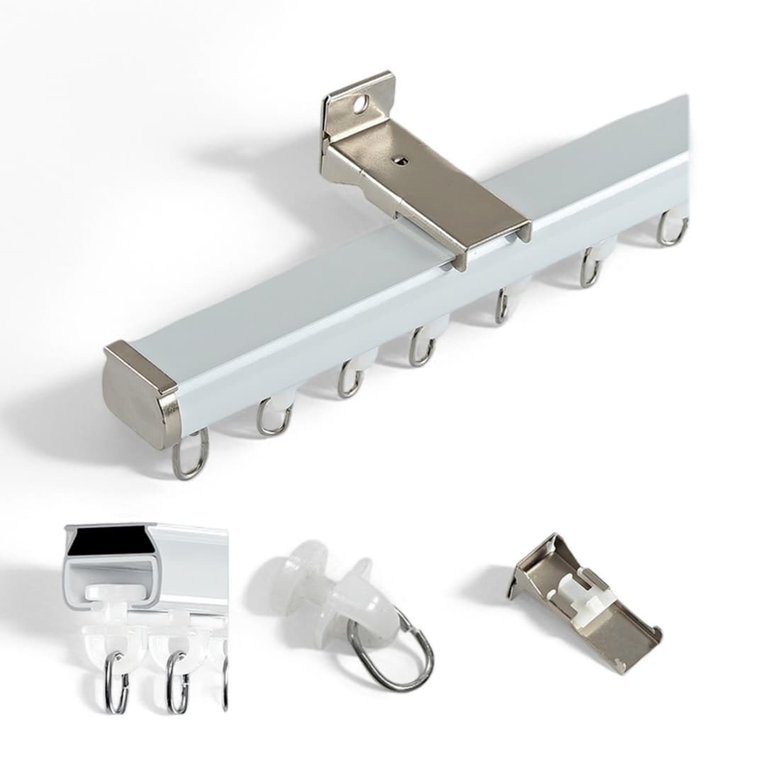 Thickened Silent Aluminum Curtain Track – Smooth Gliding Rail
