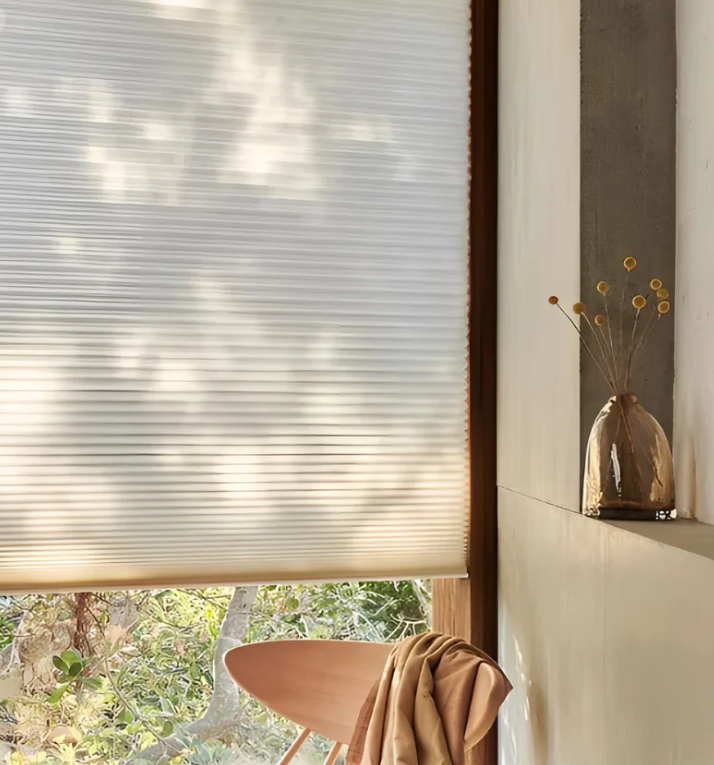 Cordless 38mm Premium Honeycomb Blinds – Mulberry Silk Finish, Available in 20 Colors