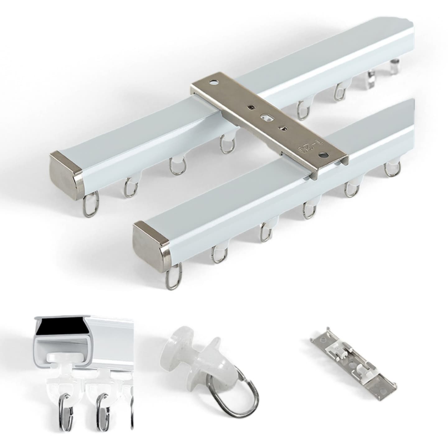 Thickened Silent Aluminum Curtain Track – Smooth Gliding Rail