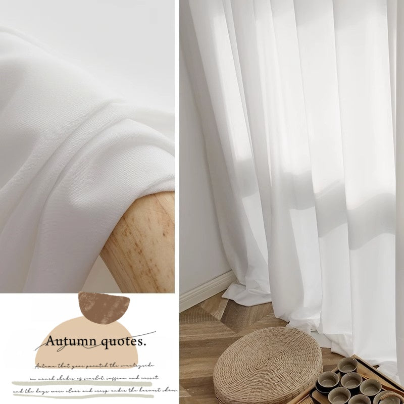 MS-07 King Light-Filtering & Non-See-Through Sheer Curtain
